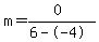 m=%280%29%2F%286--4%29