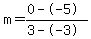 m=%280--5%29%2F%283--3%29