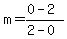 m=%280-2%29%2F%282-0%29