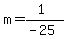 m=%281%29%2F%28-25%29