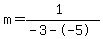 m=%281%29%2F%28-3--5%29