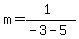 m=%281%29%2F%28-3-5%29