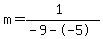 m=%281%29%2F%28-9--5%29