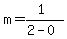 m=%281%29%2F%282-0%29