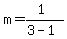m=%281%29%2F%283-1%29