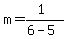 m=%281%29%2F%286-5%29
