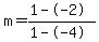 m=%281--2%29%2F%281--4%29