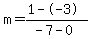 m=%281--3%29%2F%28-7-0%29