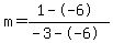 m=%281--6%29%2F%28-3--6%29