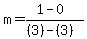 m=%281-0%29%2F%28%283%29-%283%29%29