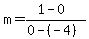 m=%281-0%29%2F%280-%28-4%29%29