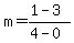 m=%281-3%29%2F%284-0%29