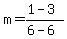 m=%281-3%29%2F%286-6%29