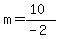 m=%2810%29%2F%28-2%29