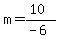 m=%2810%29%2F%28-6%29