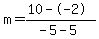 m=%2810--2%29%2F%28-5-5%29