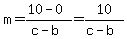 m=%2810-0%29%2F%28c-b%29=10%2F%28c-b%29