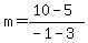 m=%2810-5%29%2F%28-1-3%29