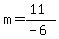 m=%2811%29%2F%28-6%29