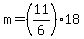 m=%2811%2F6%29%2A18