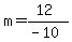 m=%2812%29%2F%28-10%29