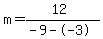 m=%2812%29%2F%28-9--3%29