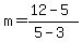 m=%2812-5%29%2F%285-3%29