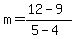 m=%2812-9%29%2F%285-4%29