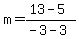 m=%2813-5%29%2F%28-3-3%29