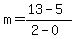 m=%2813-5%29%2F%282-0%29