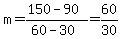 m=%28150-90%29%2F%2860-30%29=60%2F30