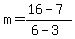 m=%2816-7%29%2F%286-3%29