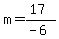 m=%2817%29%2F%28-6%29