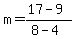 m=%2817-9%29%2F%288-4%29