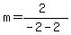 m=%282%29%2F%28-2-2%29