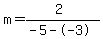 m=%282%29%2F%28-5--3%29