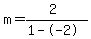m=%282%29%2F%281--2%29