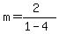 m=%282%29%2F%281-4%29