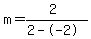 m=%282%29%2F%282--2%29
