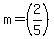 m=%282%2F5%29