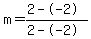 m=%282--2%29%2F%282--2%29