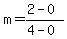 m=%282-0%29%2F%284-0%29