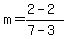 m=%282-2%29%2F%287-3%29
