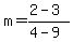 m=%282-3%29%2F%284-9%29