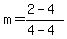 m=%282-4%29%2F%284-4%29
