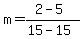m=%282-5%29%2F%2815-15%29
