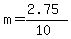 m=%282.75%29%2F%2810%29