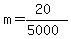m=%2820%29%2F%285000%29