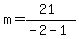 m=%2821%29%2F%28-2-1%29