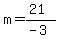 m=%2821%29%2F%28-3%29